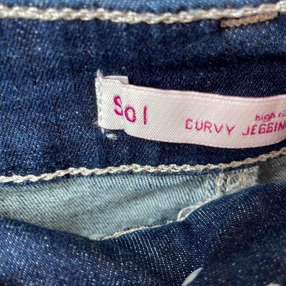 So High Rise Curvy Jeggings W/ Rips Size 17 - Picture 6 of 8